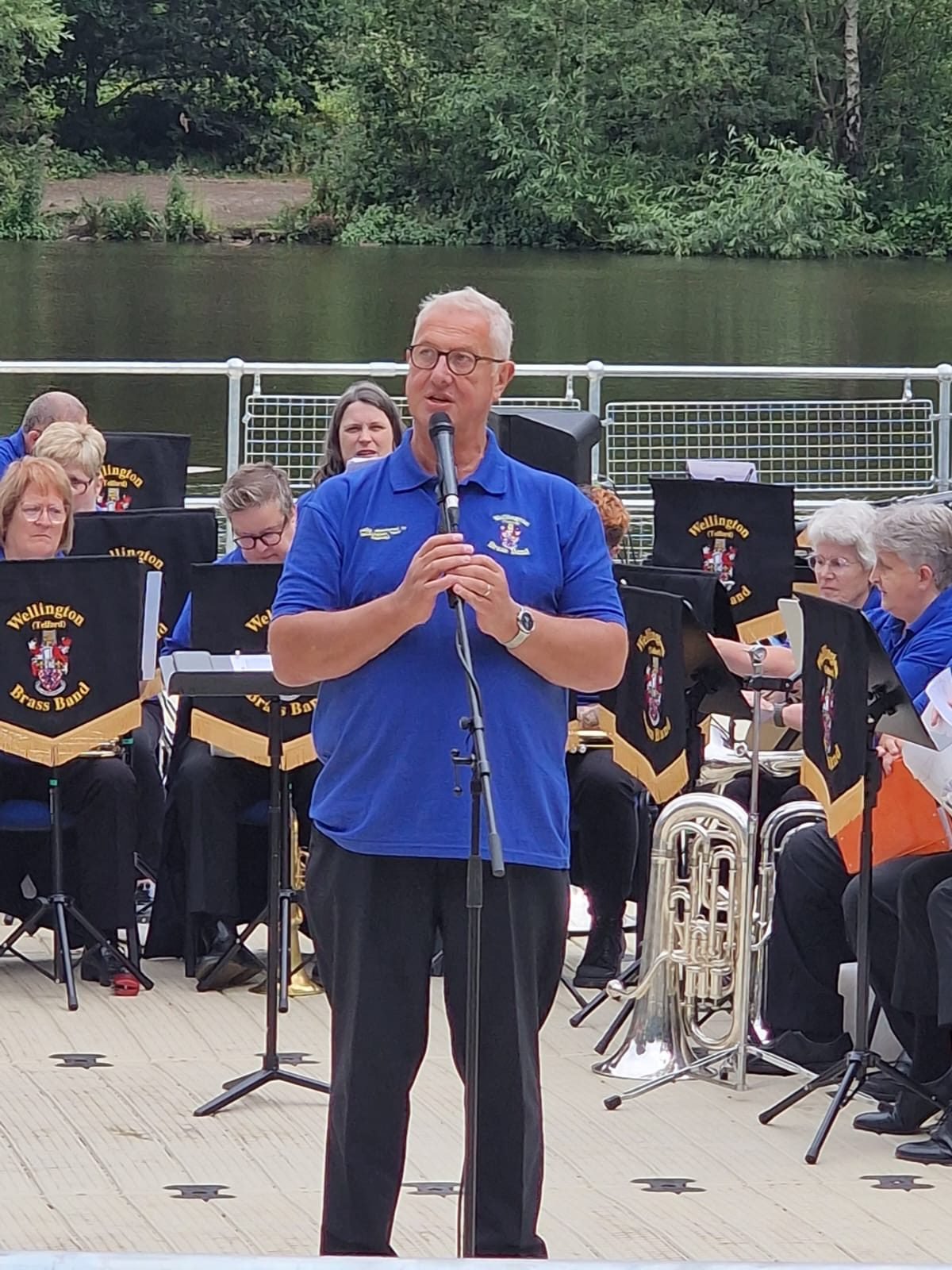 Wellington (Telford) Brass Band Delights Audience at the Telford Amphitheatre